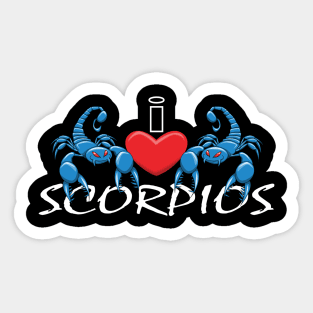 I Heart Scorpios Sticker